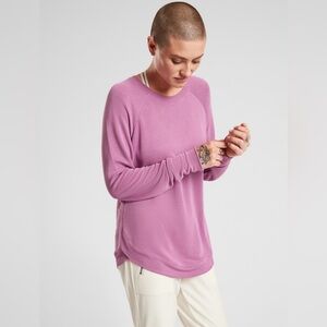 ATHLETA PURPLE SERENE LONG SLEEVE MINDSET SWEATSHIRT TOP
